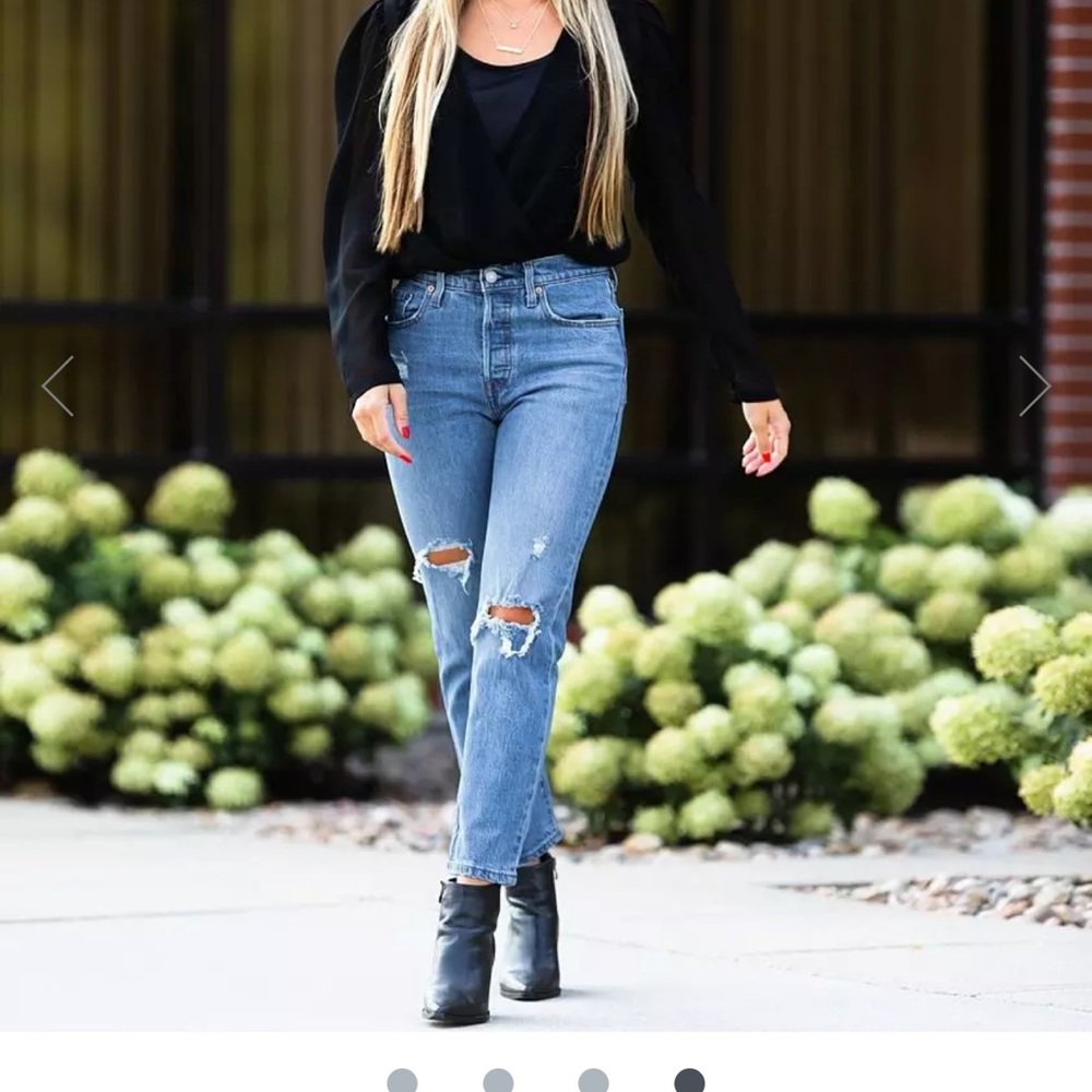 501 high rise cropped Levi’s